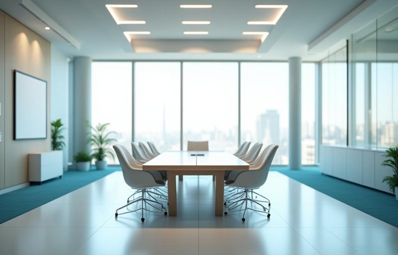KarriereFokus ApS office interior - a bright, modern meeting room
